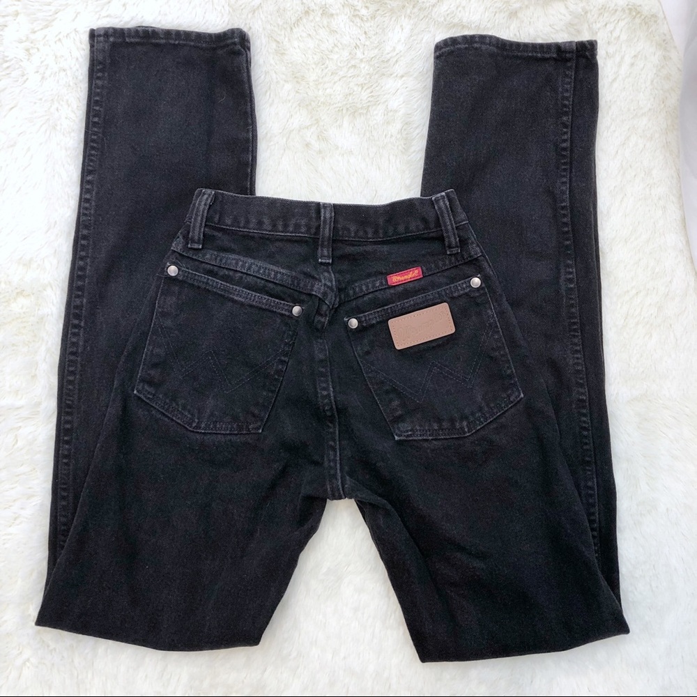 Vintage Wrangler black high waist mom jeans 1L